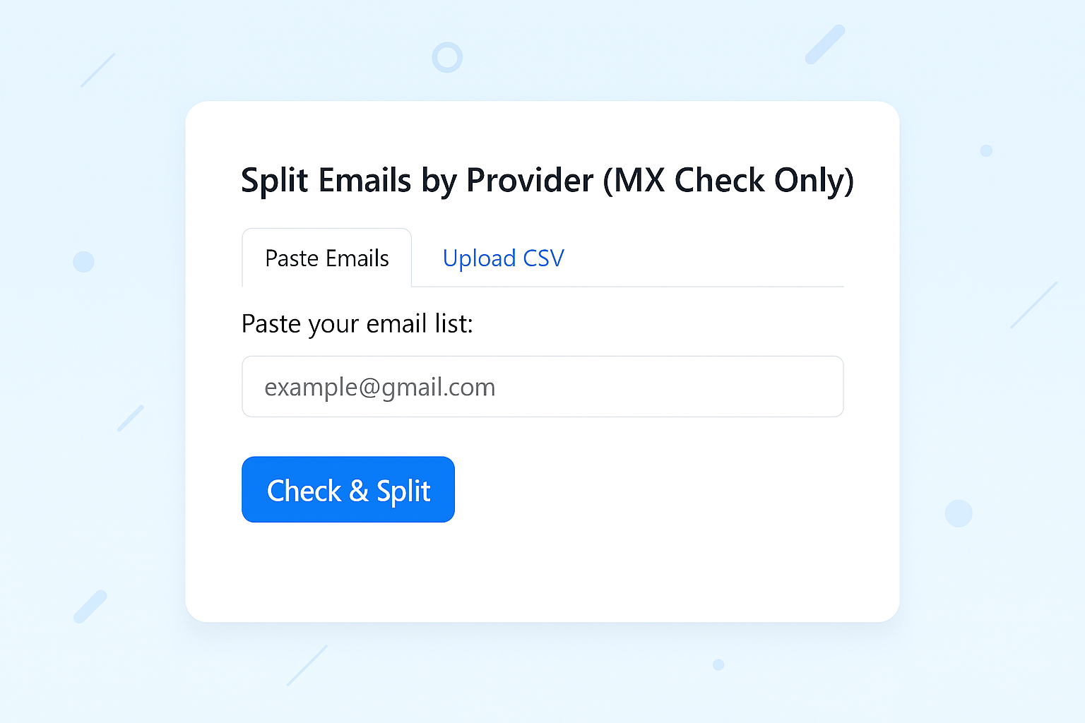Splitter Screenshot